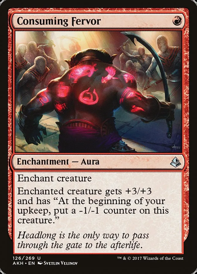 2017 Amonkhet Consuming Fervor uncommon #126 uncommon card image