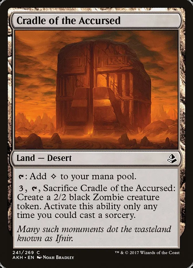 2017 Amonkhet Cradle of the Accursed #241 common card image