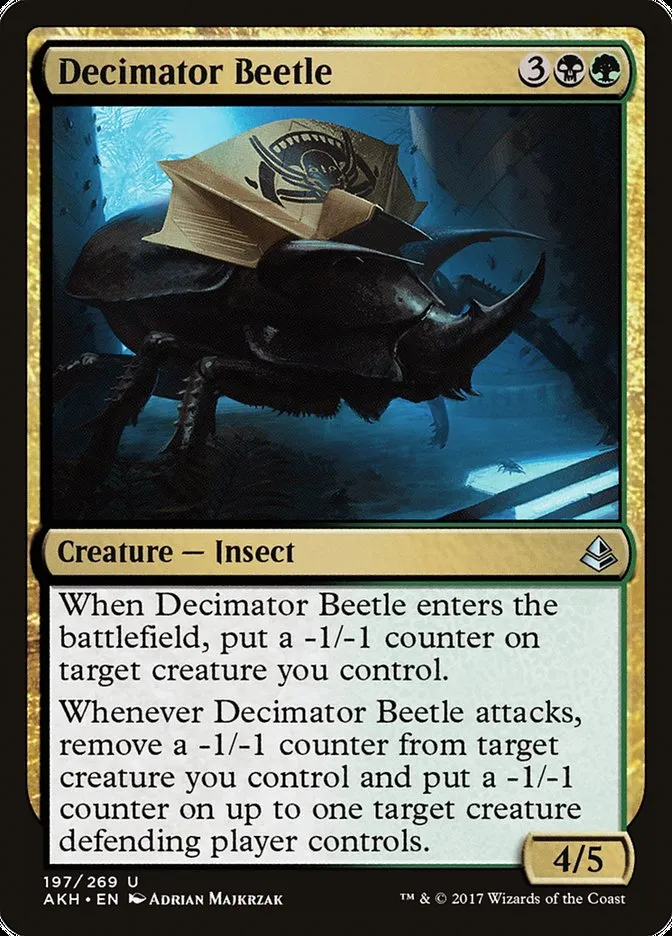 2017 Amonkhet Decimator Beetle uncommon #197 uncommon card image