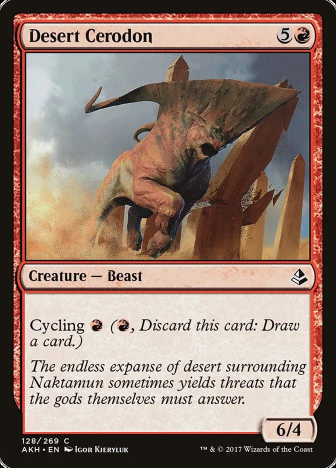 2017 Amonkhet Desert Cerodon common #128 common card image