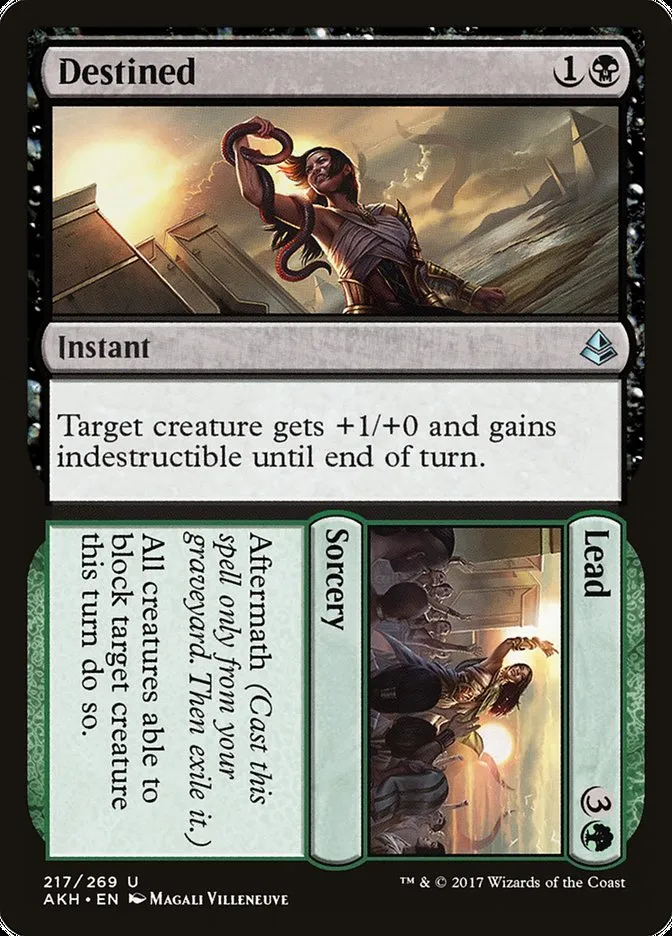 2017 Amonkhet Destined // Lead uncommon #217 uncommon card image