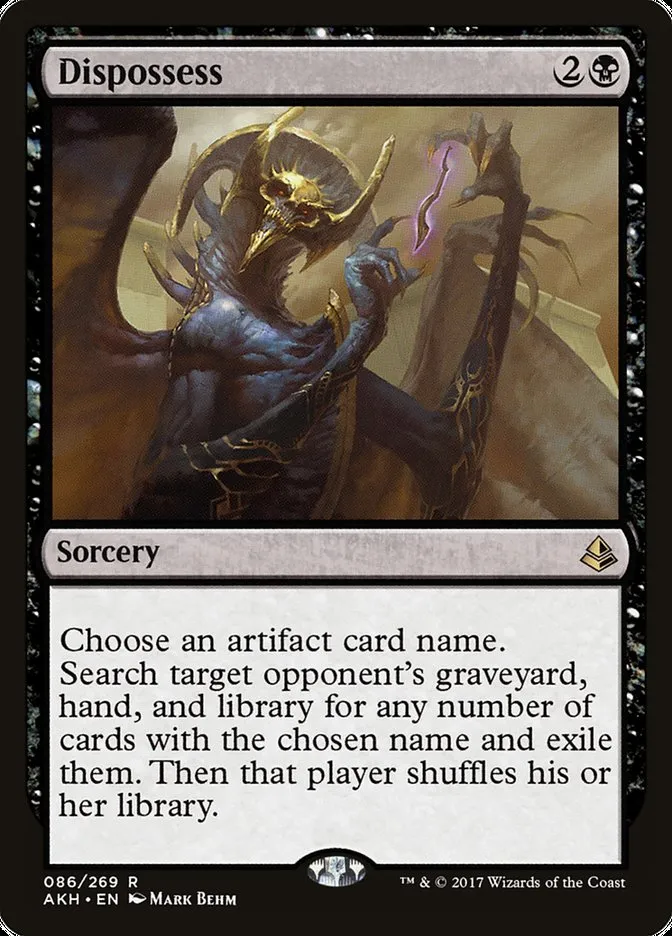 2017 Amonkhet Dispossess rare #86 rare card image