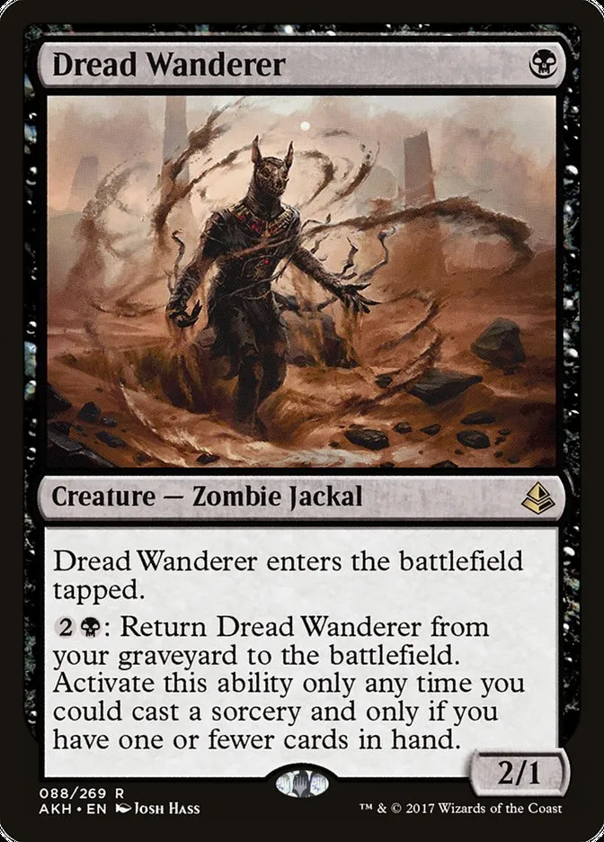 2017 Amonkhet Dread Wanderer rare #88 rare card image