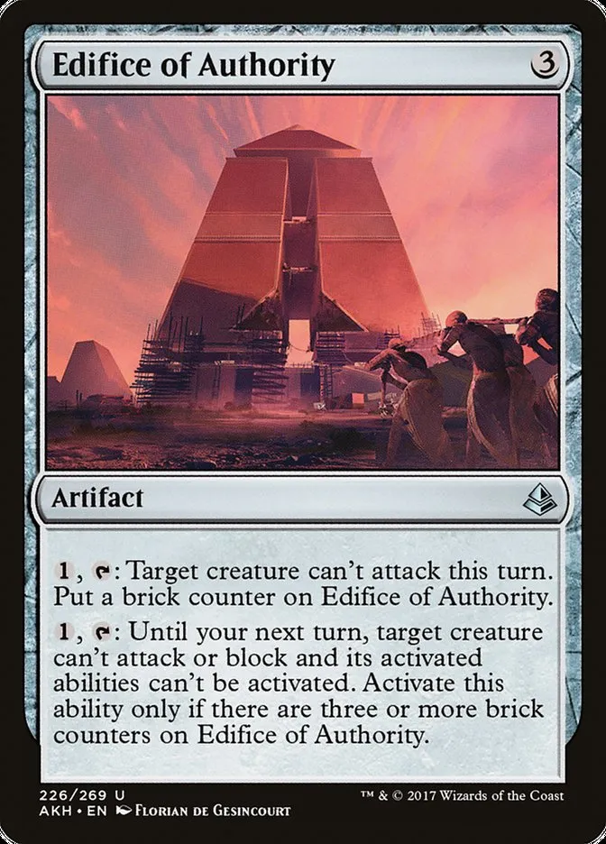 2017 Amonkhet Edifice of Authority uncommon #226 uncommon card image