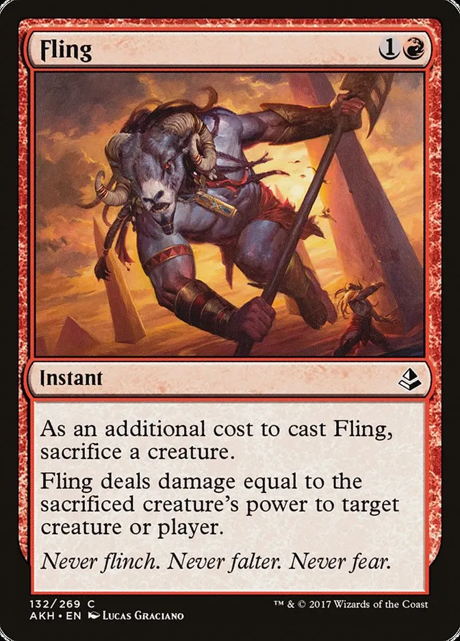 2017 Amonkhet Fling common #132 common card image