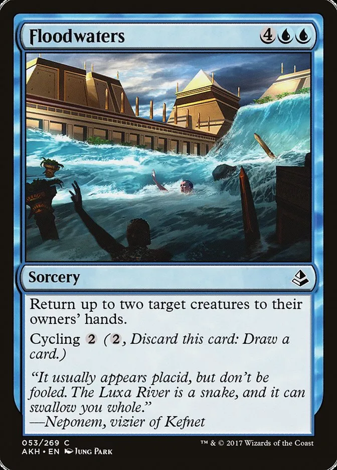 2017 Amonkhet Floodwaters common #53 common card image
