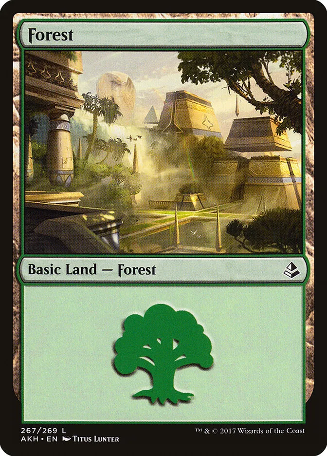 2017 Amonkhet Forest common #267 common card image