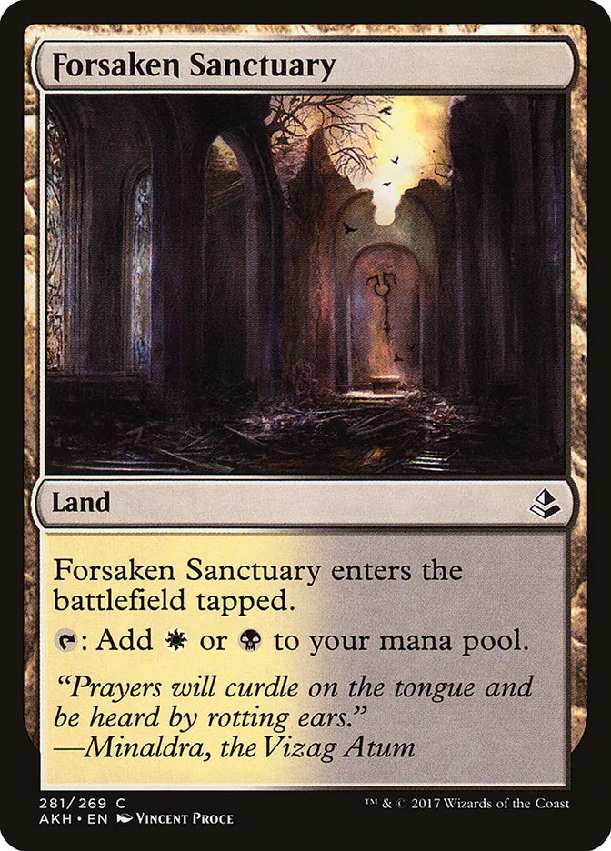 2017 Amonkhet Forsaken Sanctuary common #281 common card image