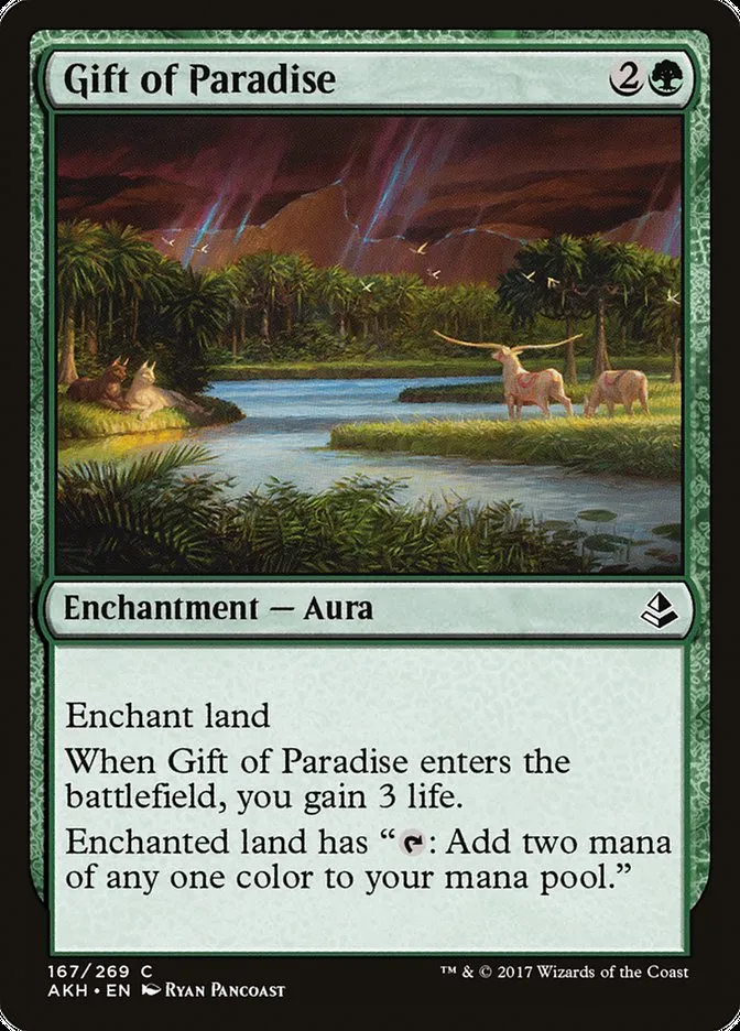 2017 Amonkhet Gift of Paradise #167 common card image