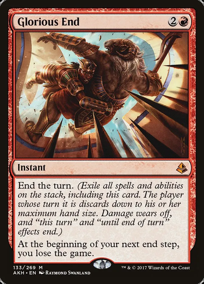 2017 Amonkhet Glorious End mythic #133 mythic card image