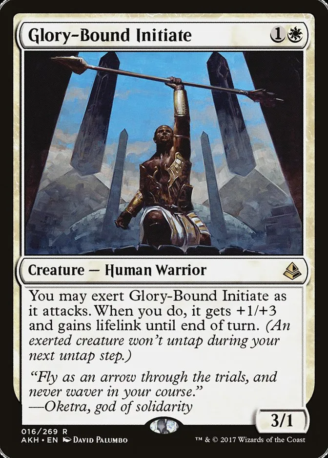 2017 Amonkhet Glory-Bound Initiate rare #16 rare card image