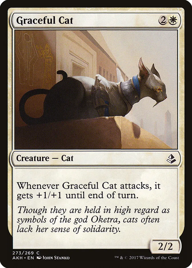 2017 Amonkhet Graceful Cat common #273 common card image