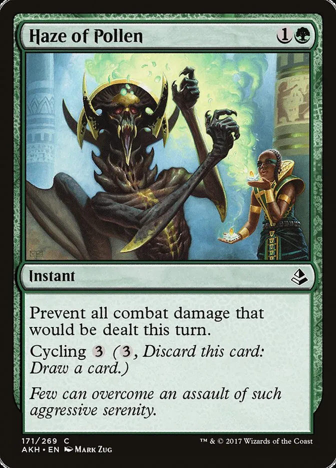 2017 Amonkhet Haze of Pollen #171 common card image