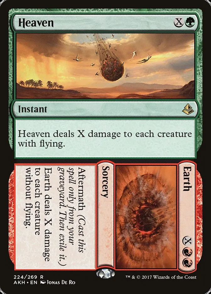 2017 Amonkhet Heaven // Earth rare #224 rare card image