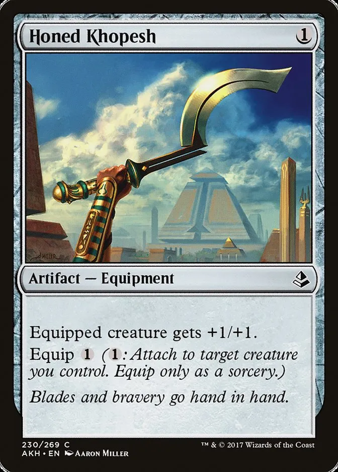 2017 Amonkhet Honed Khopesh common #230 common card image