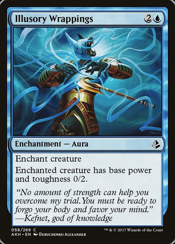 2017 Amonkhet Illusory Wrappings common #58 common card image