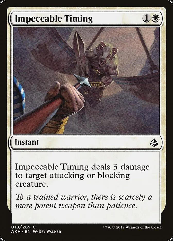 2017 Amonkhet Impeccable Timing common #18 common card image