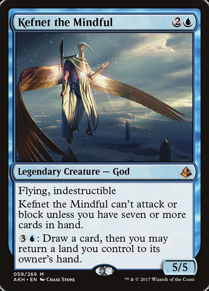 2017 Amonkhet Kefnet the Mindful mythic #59 mythic card image