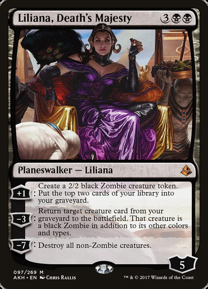 2017 Amonkhet Liliana, Death's Majesty mythic #97 mythic card image