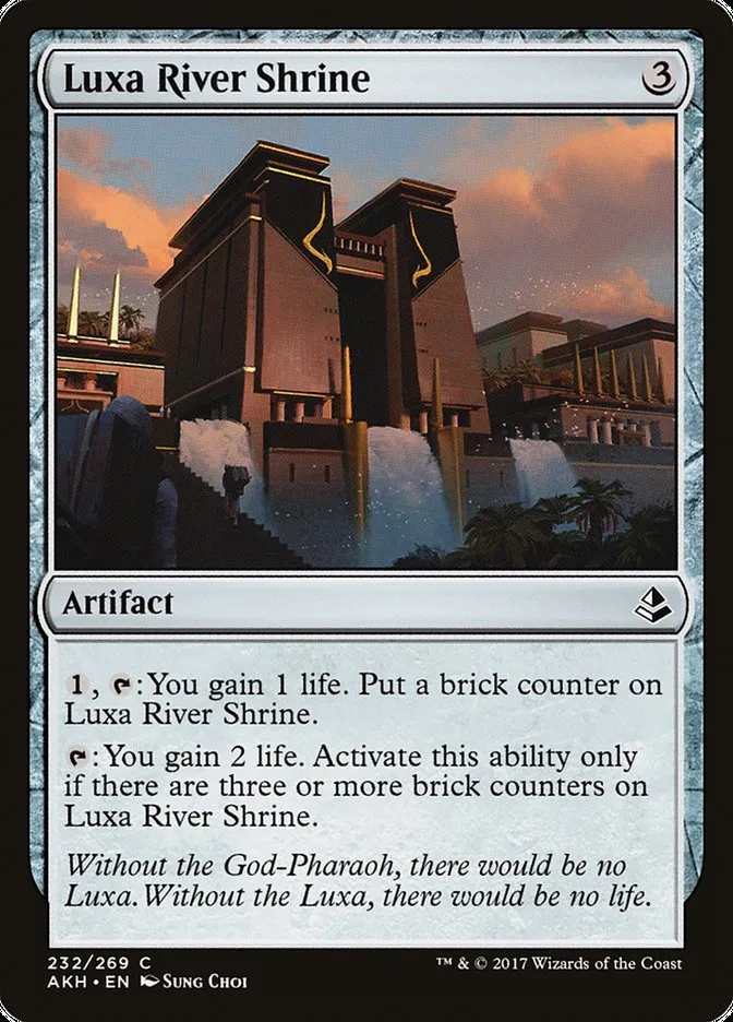 2017 Amonkhet Luxa River Shrine common #232 common card image