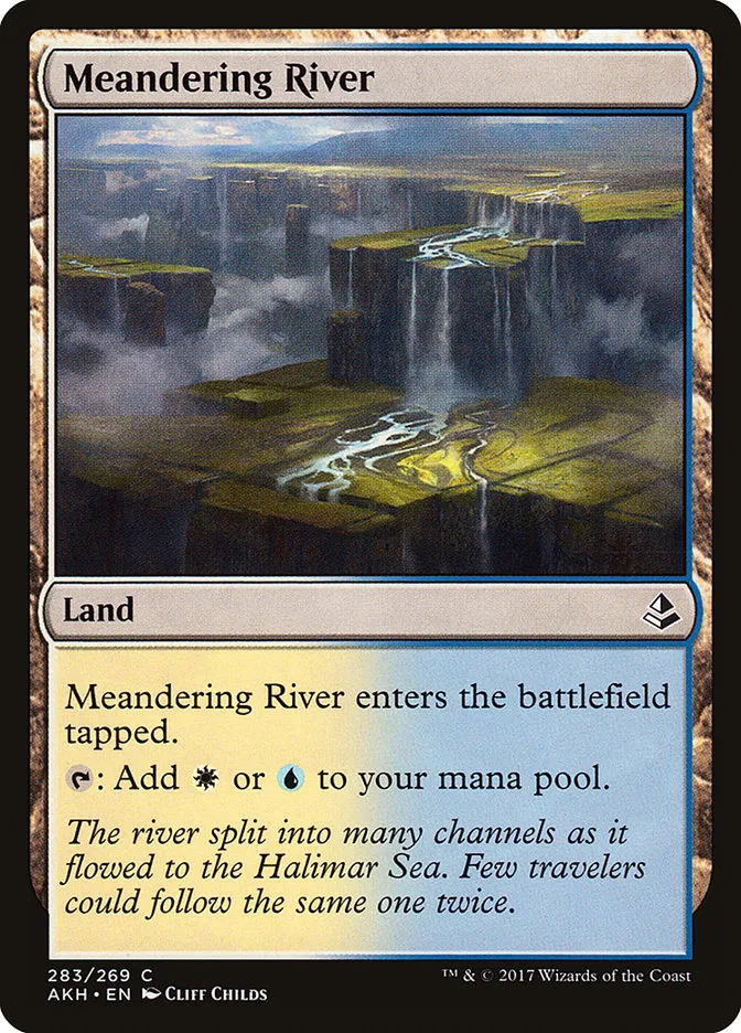 2017 Amonkhet Meandering River common #283 common card image