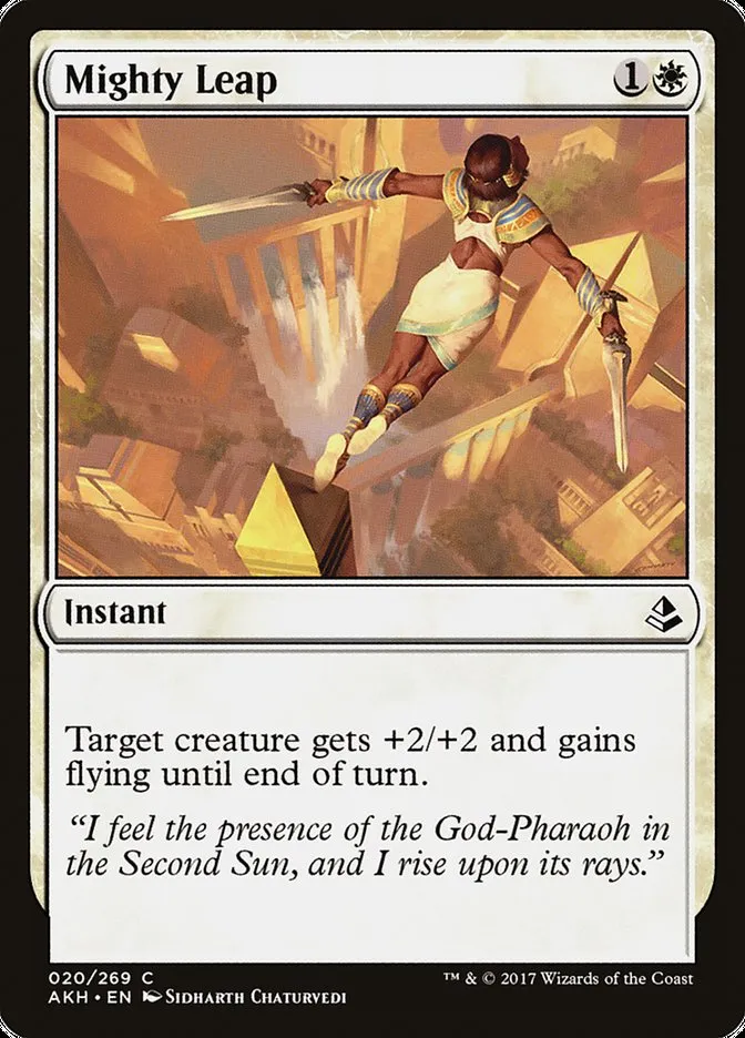 2017 Amonkhet Mighty Leap common #20 common card image