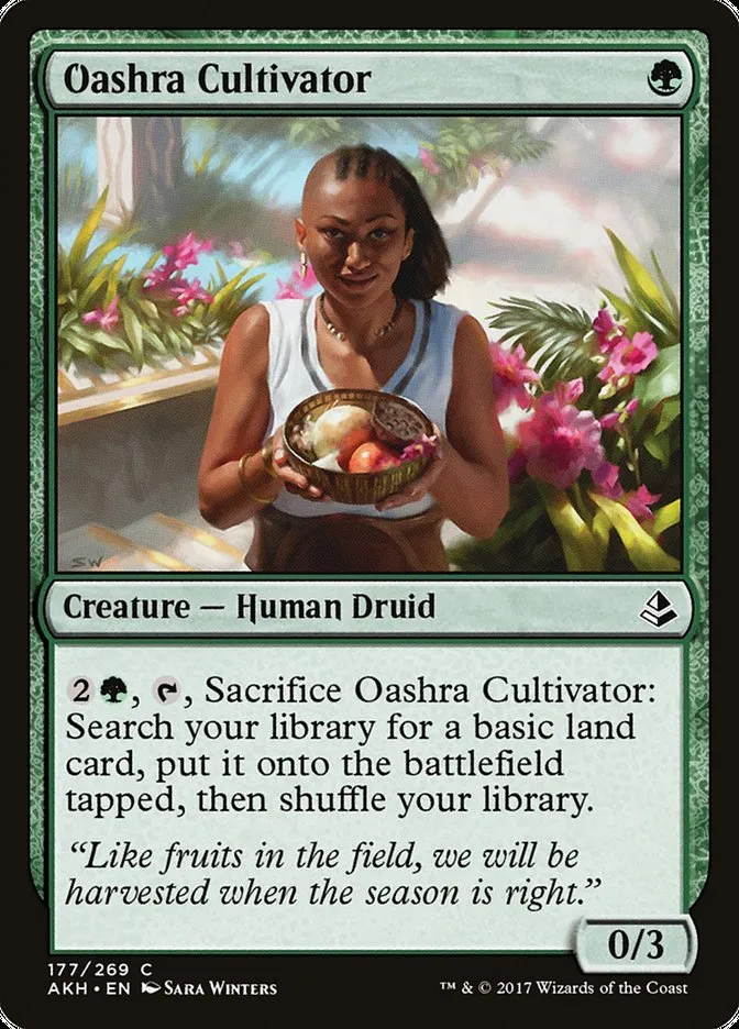 2017 Amonkhet Oashra Cultivator common #177 common card image
