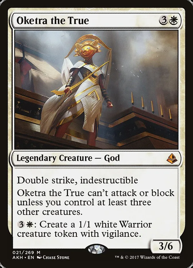 2017 Amonkhet Oketra the True mythic #21 mythic card image
