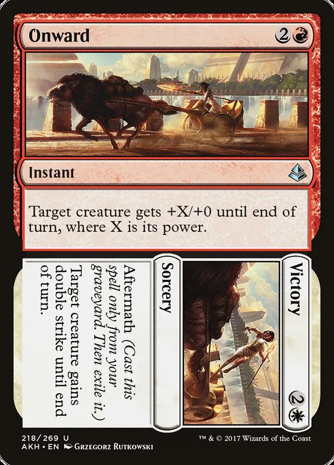 2017 Amonkhet Onward // Victory uncommon #218 uncommon card image