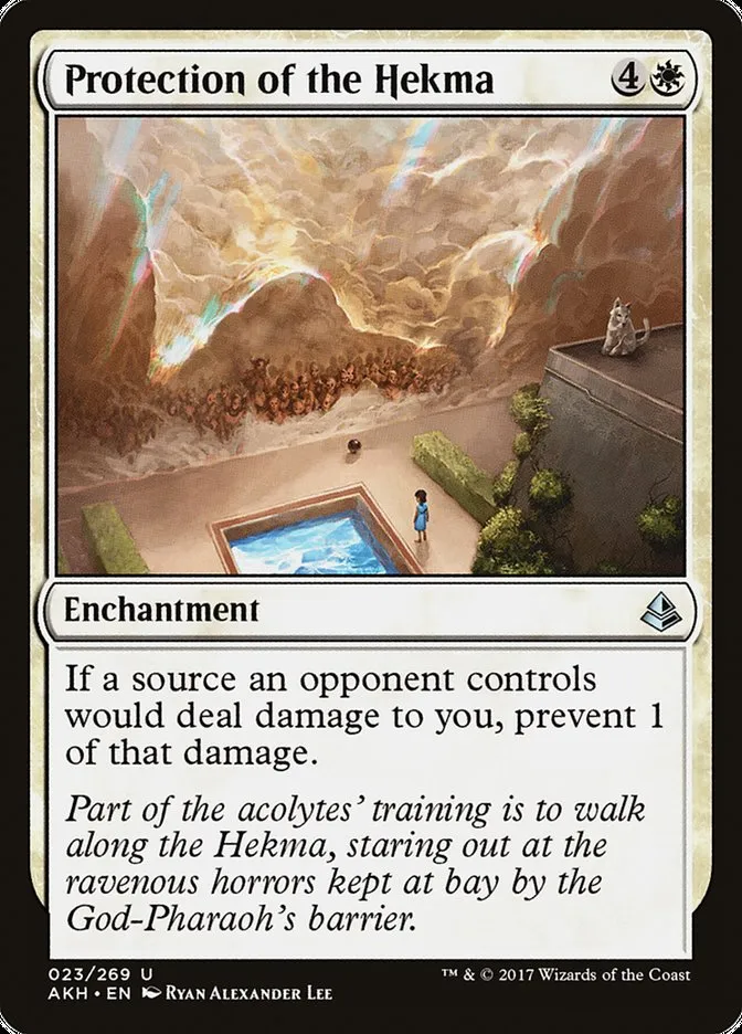 2017 Amonkhet Protection of the Hekma #23 uncommon card image