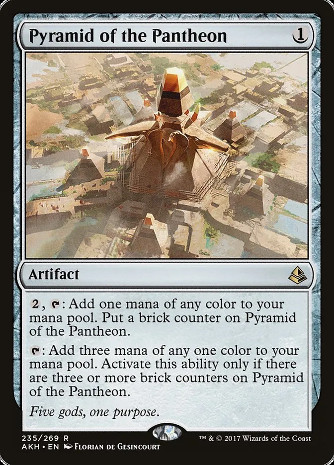 2017 Amonkhet Pyramid of the Pantheon rare #235 rare card image