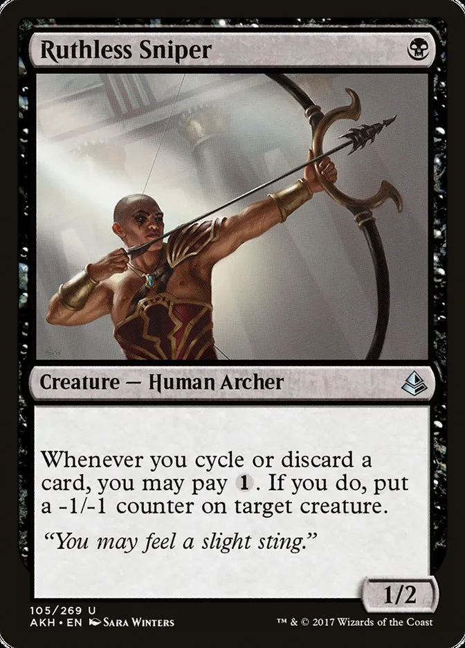 2017 Amonkhet Ruthless Sniper uncommon #105 uncommon card image