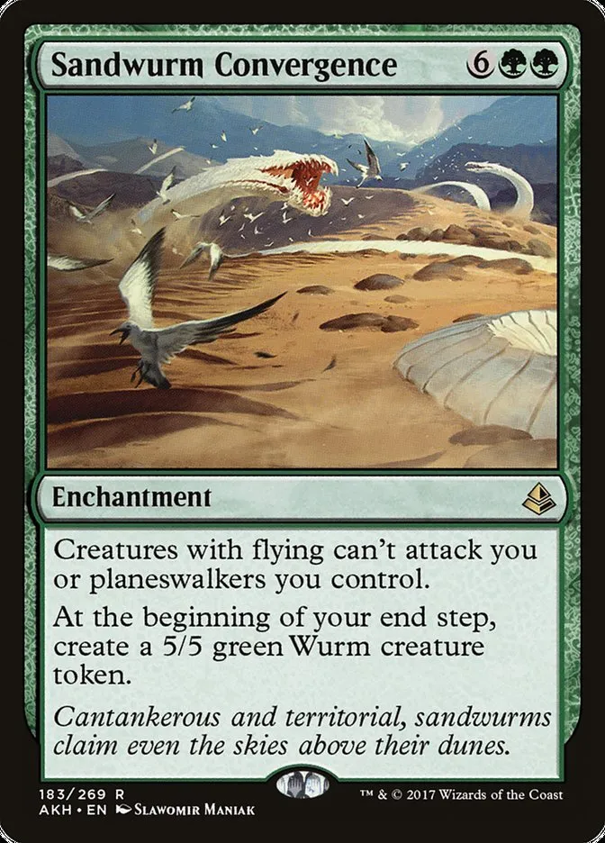 2017 Amonkhet Sandwurm Convergence rare #183 rare card image