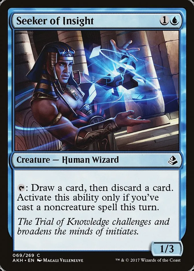 2017 Amonkhet Seeker of Insight #69 common card image