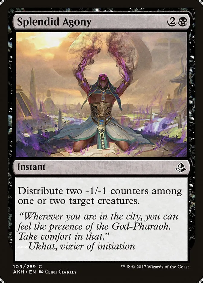2017 Amonkhet Splendid Agony common #109 common card image