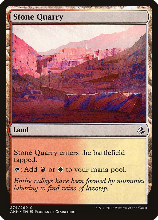 2017 Amonkhet Stone Quarry common #274 common card image