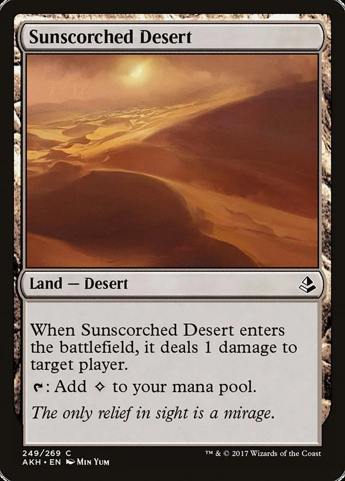 2017 Amonkhet Sunscorched Desert common #249 common card image