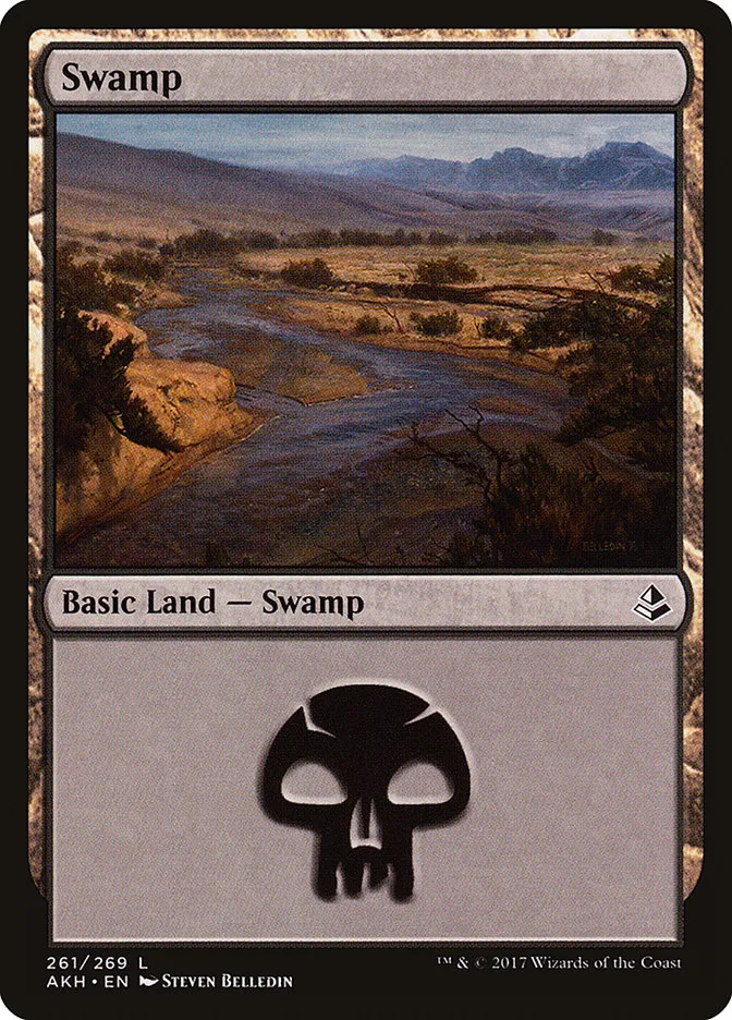 2017 Amonkhet Swamp common #261 common card image