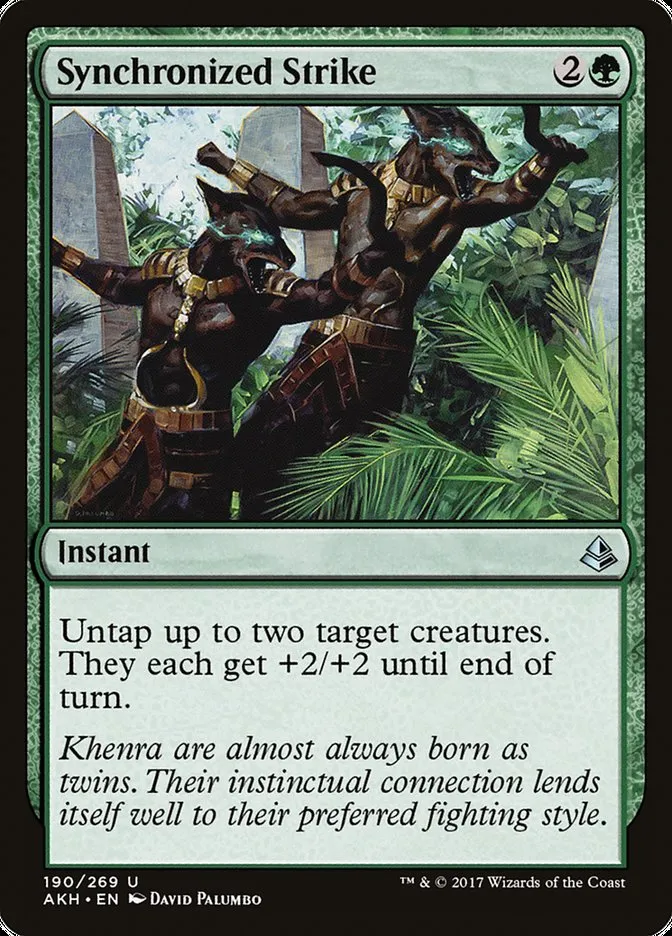 2017 Amonkhet Synchronized Strike uncommon #190 uncommon card image
