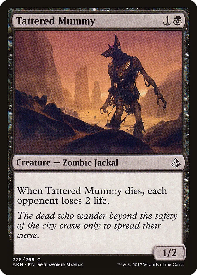 2017 Amonkhet Tattered Mummy common #278 common card image
