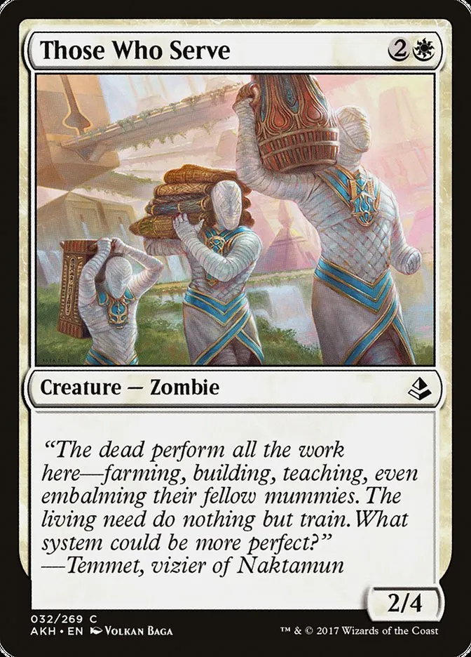 2017 Amonkhet Those Who Serve common #32 common card image