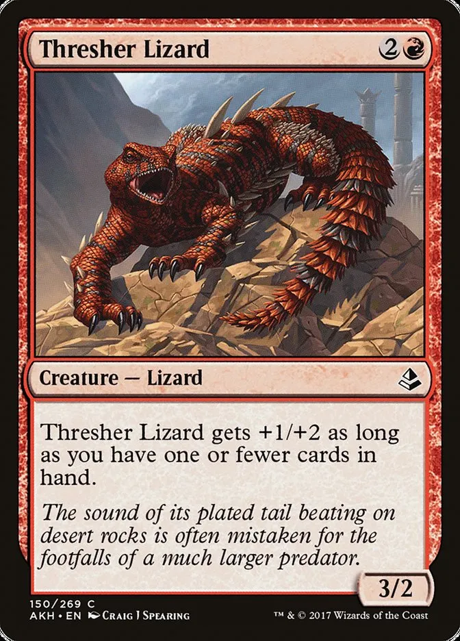 2017 Amonkhet Thresher Lizard common #150 common card image