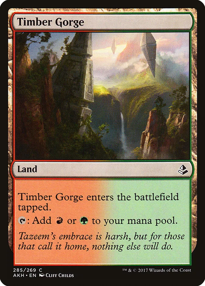 2017 Amonkhet Timber Gorge common #285 common card image