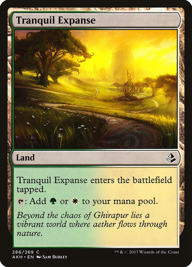 2017 Amonkhet Tranquil Expanse common #286 common card image
