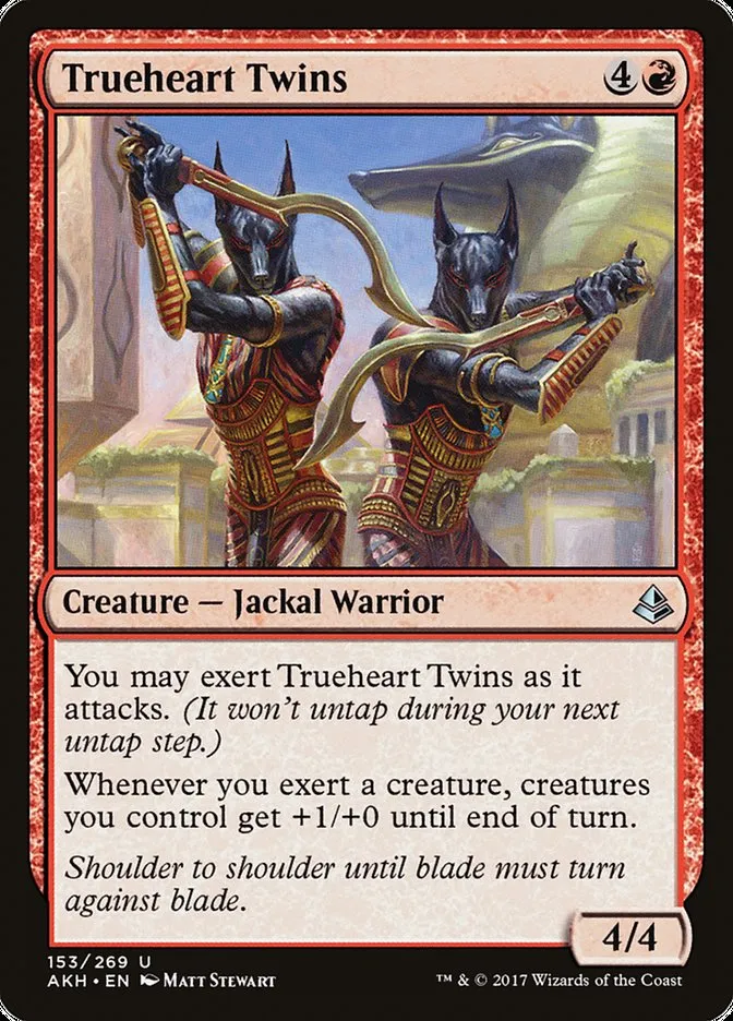 2017 Amonkhet Trueheart Twins uncommon #153 uncommon card image