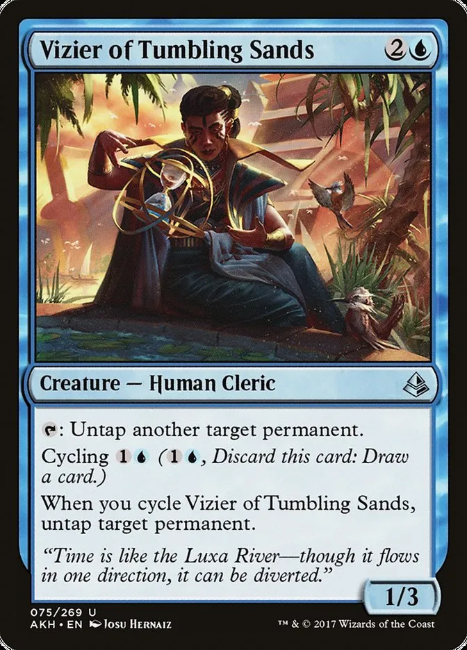 2017 Amonkhet Vizier of Tumbling Sands #75 uncommon card image