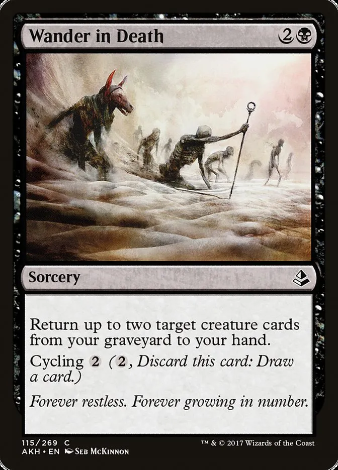 2017 Amonkhet Wander in Death common #115 common card image