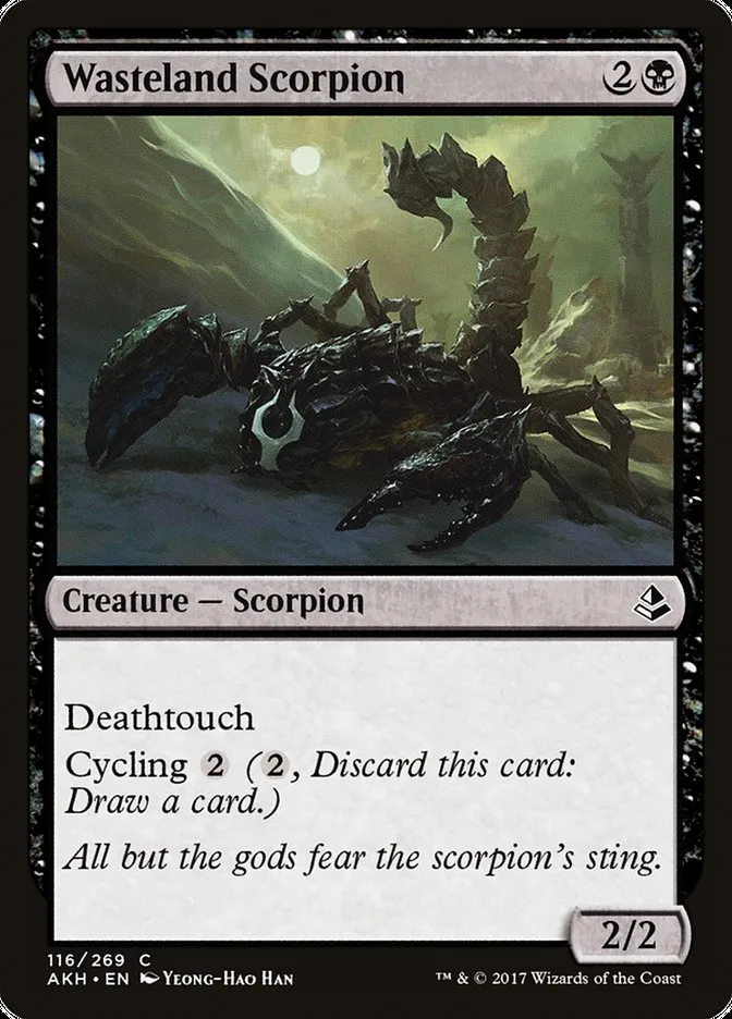 2017 Amonkhet Wasteland Scorpion common #116 common card image