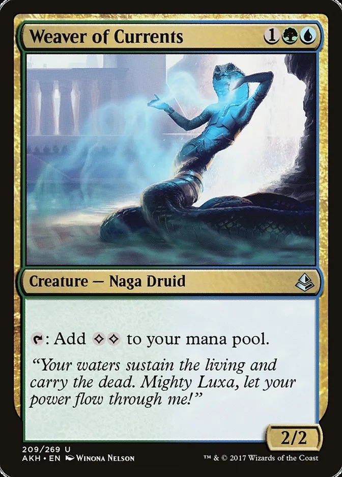 2017 Amonkhet Weaver of Currents uncommon #209 uncommon card image