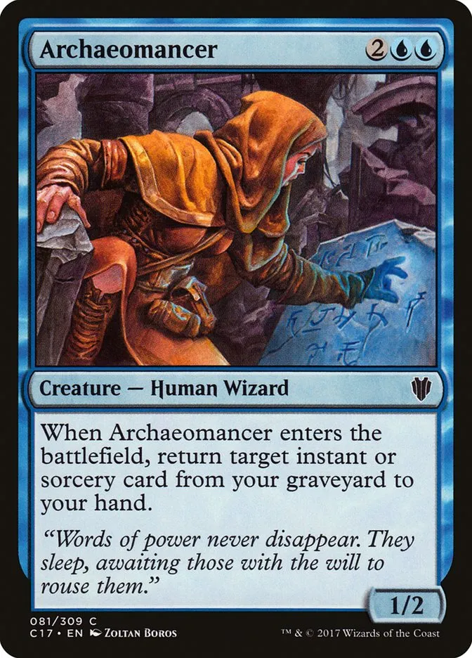 2017 Commander 2017 Archaeomancer common #81 common card image